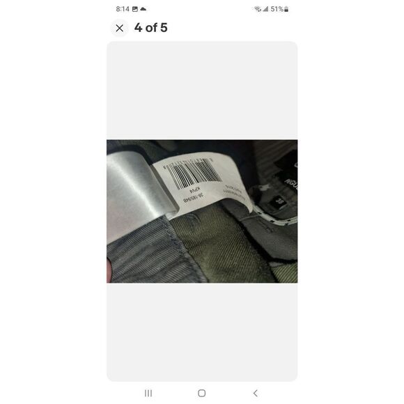 Quicksilver Flat Front Board Shorts Size 38 R.          [Mbb9023] - Picture 4 of 5